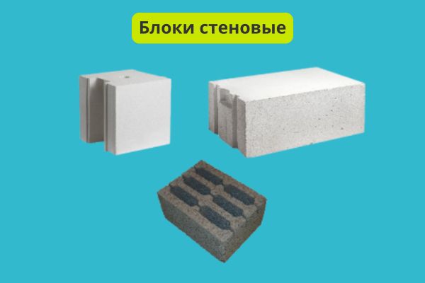Блоки стеновые виды фото